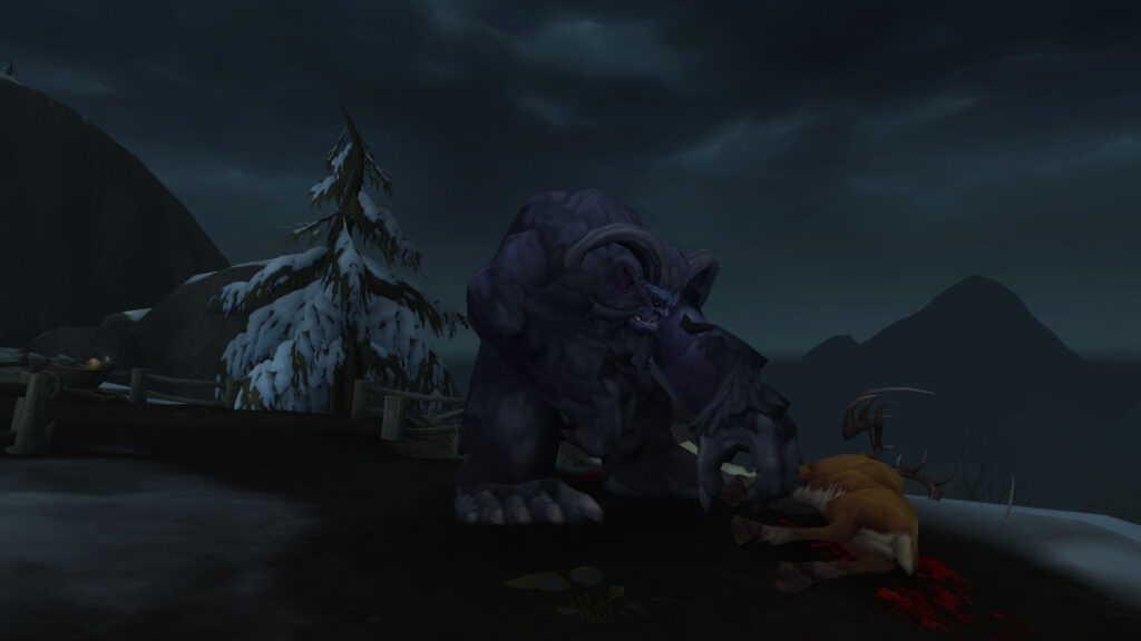 WoW bigfoot eats deer
